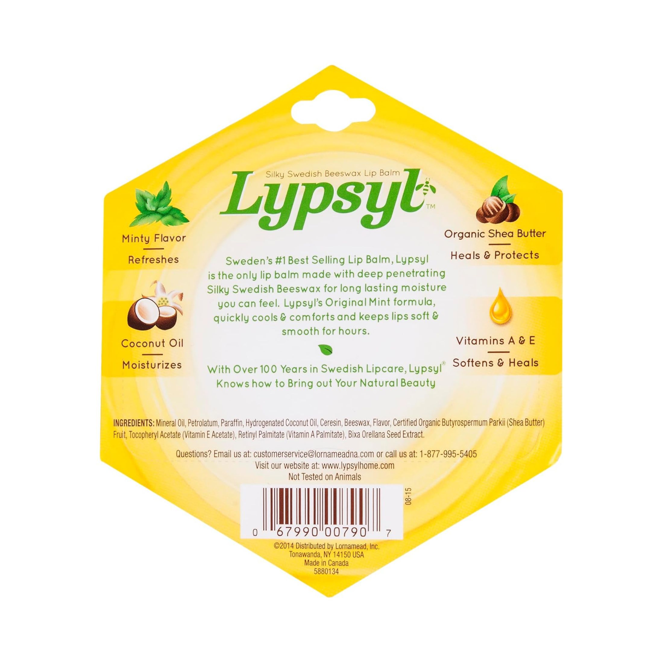 Lypsyl Intense Protection Original Mint, Lip Balm 0.10 Oz