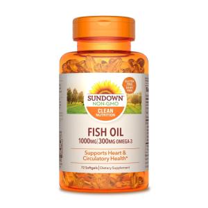 Sundown Naturals Fish Oil, 1000 Mg, Softgels