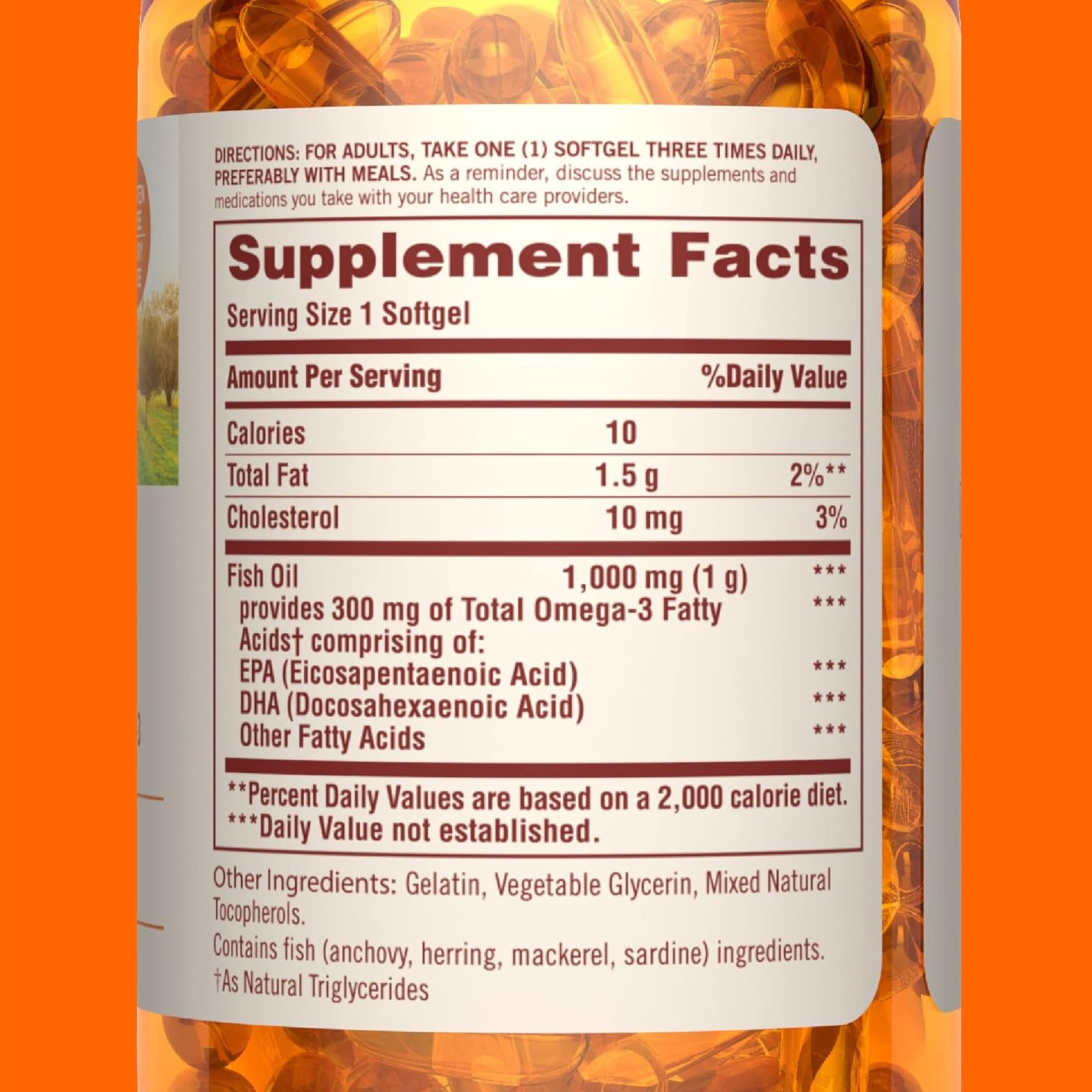 Sundown Naturals Fish Oil, 1000 Mg, Softgels
