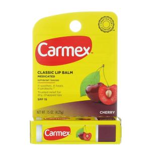 Carmex Classic Medicated Lip Balm Stick, Original, SPF 15, 0.15 Oz