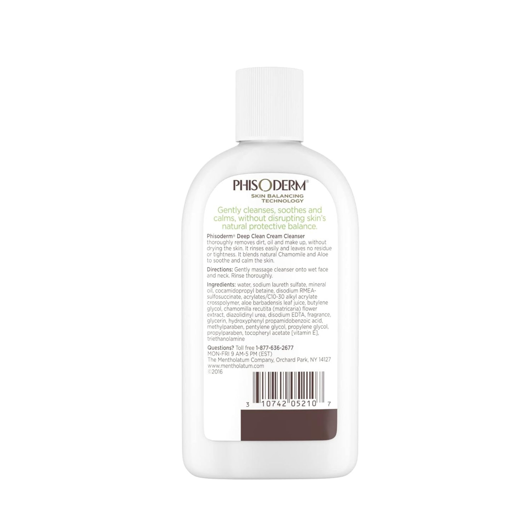 Phisoderm Cream Cleanser, Deep Cleaning, For Normal To Dry Skin