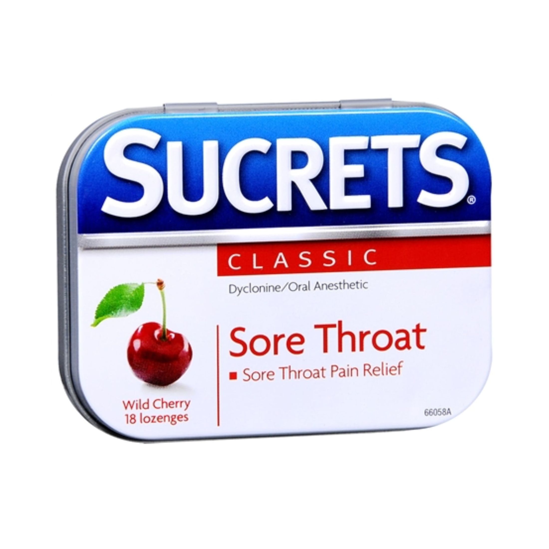 Sucrets Sore Throat, Classic, Lozenges, Wild Cherry