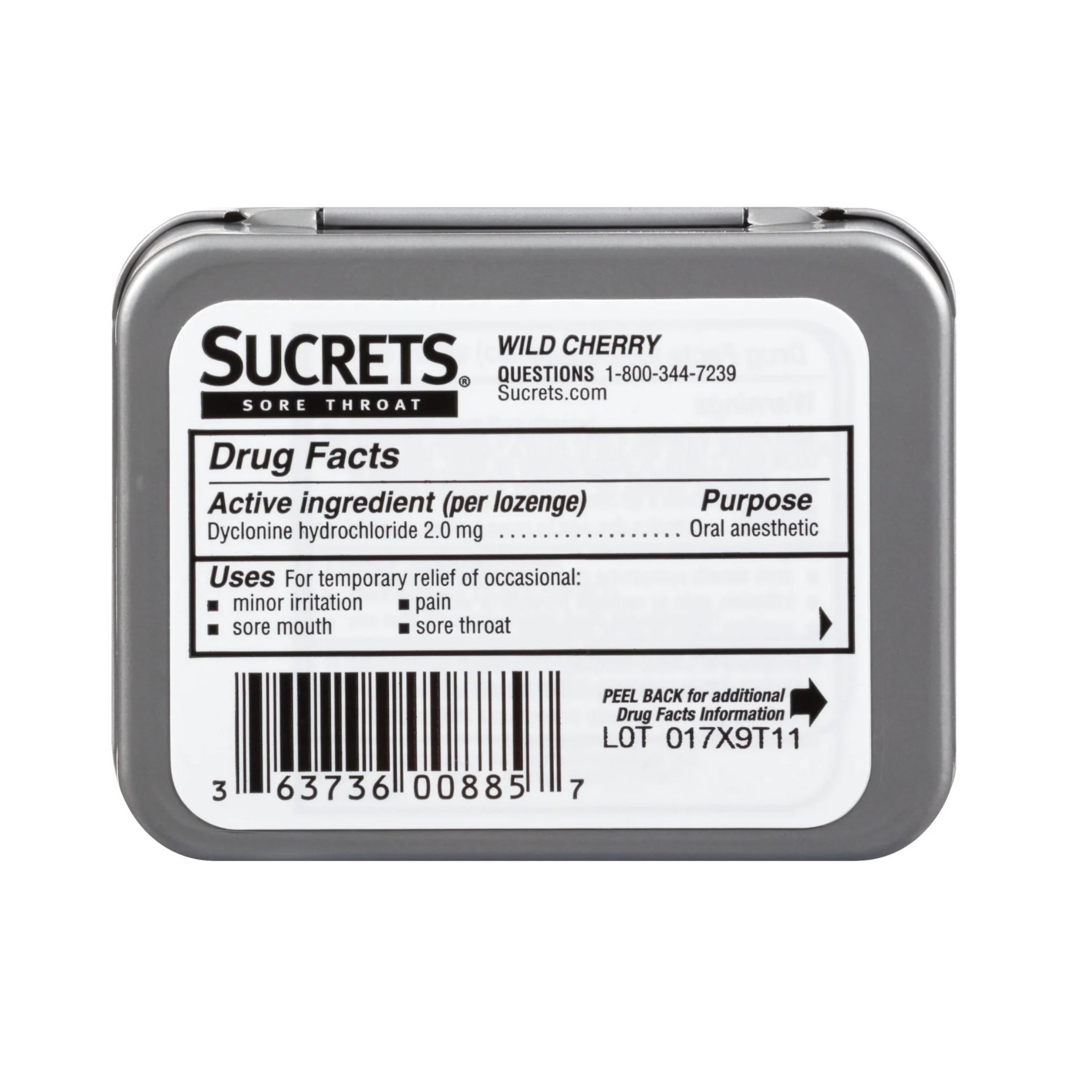Sucrets Sore Throat, Classic, Lozenges, Wild Cherry