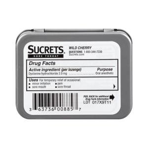Sucrets Sore Throat, Classic, Lozenges, Wild Cherry