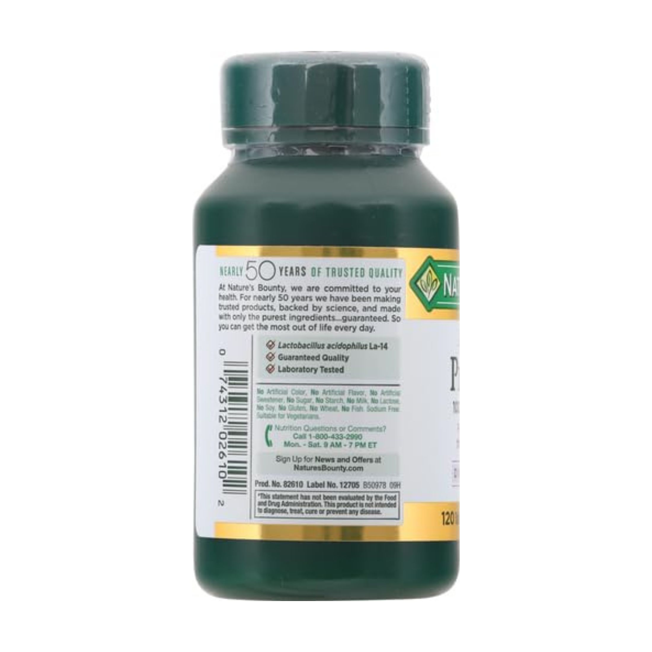 Nature's Bounty Acidophilus Probiotic Supplement Tablets