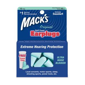 Mack's Original Soft Foam Earplugs 10 Pair