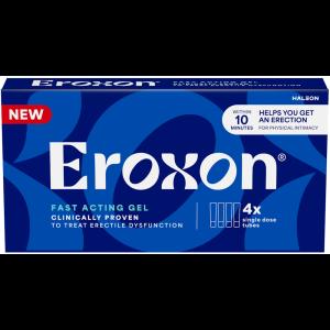Eroxon Erectile Dysfunction Treatment Gel, 4 Single Use Tubes