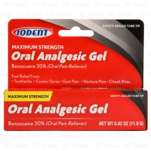 Iodent Oral Analgesic Gel 20% Benzoca-whole