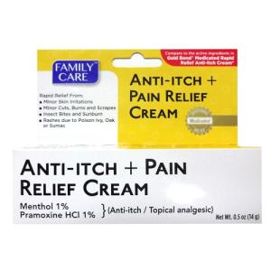 Family Care Anti-itch + Pain Relief Cream 0.5oz