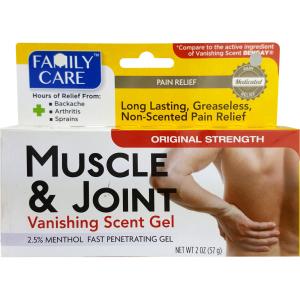 , (Family Care) Family Muscle Joint Pain Relief Vanishing Scent Gel 2oz