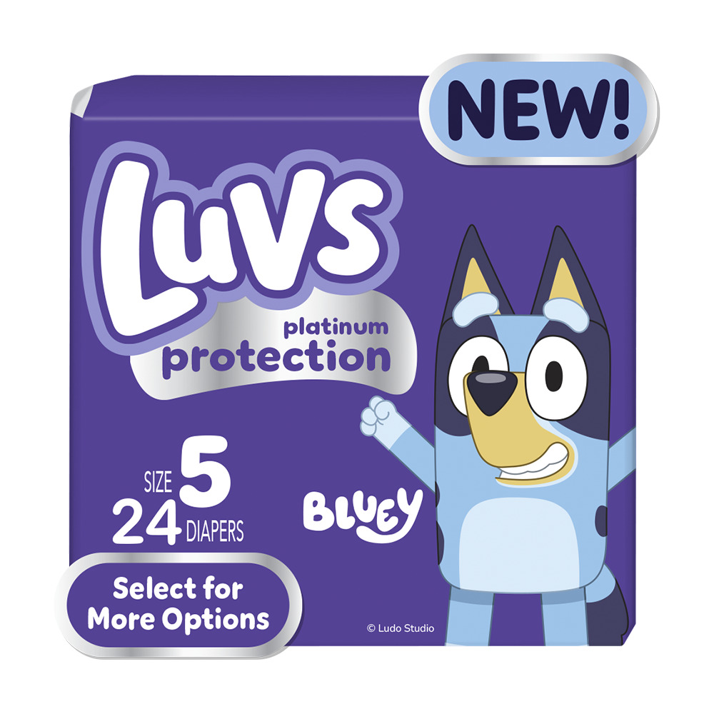 Luvs Platinum Protection Baby Diapers, Size 5, 24 Count