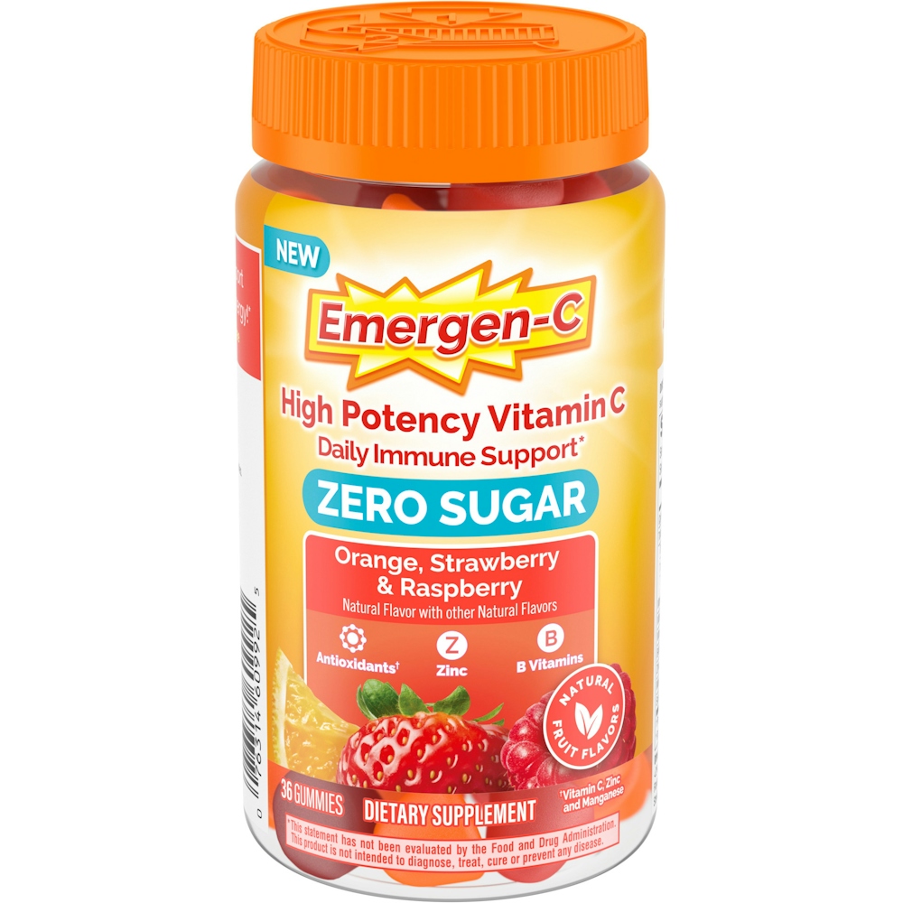 Emergen-C Zero Sugar Immune Support Adult Gummies Fruit