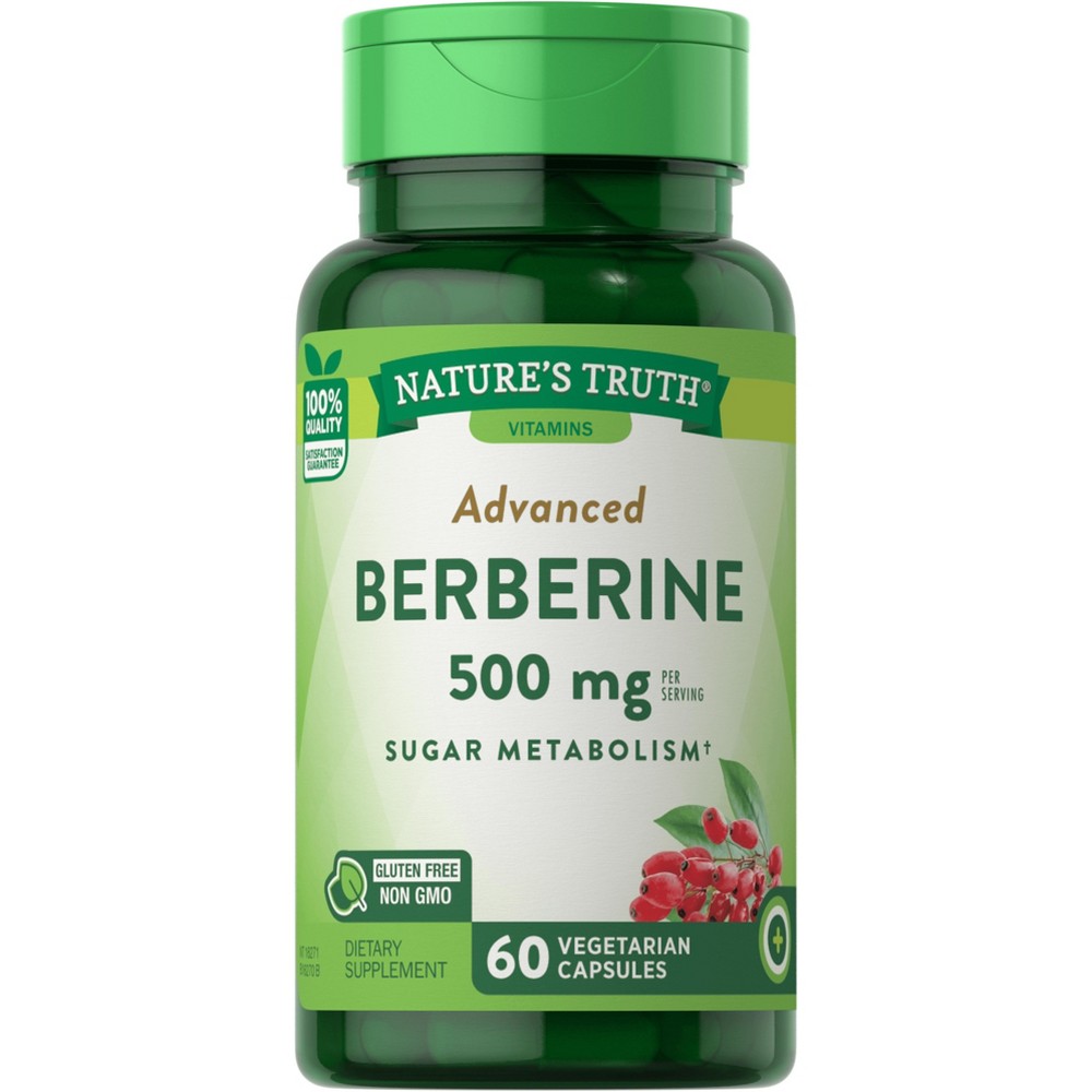 Nature's Truth Berberine H Cl, Advanced, 500 Mg, Capsules
