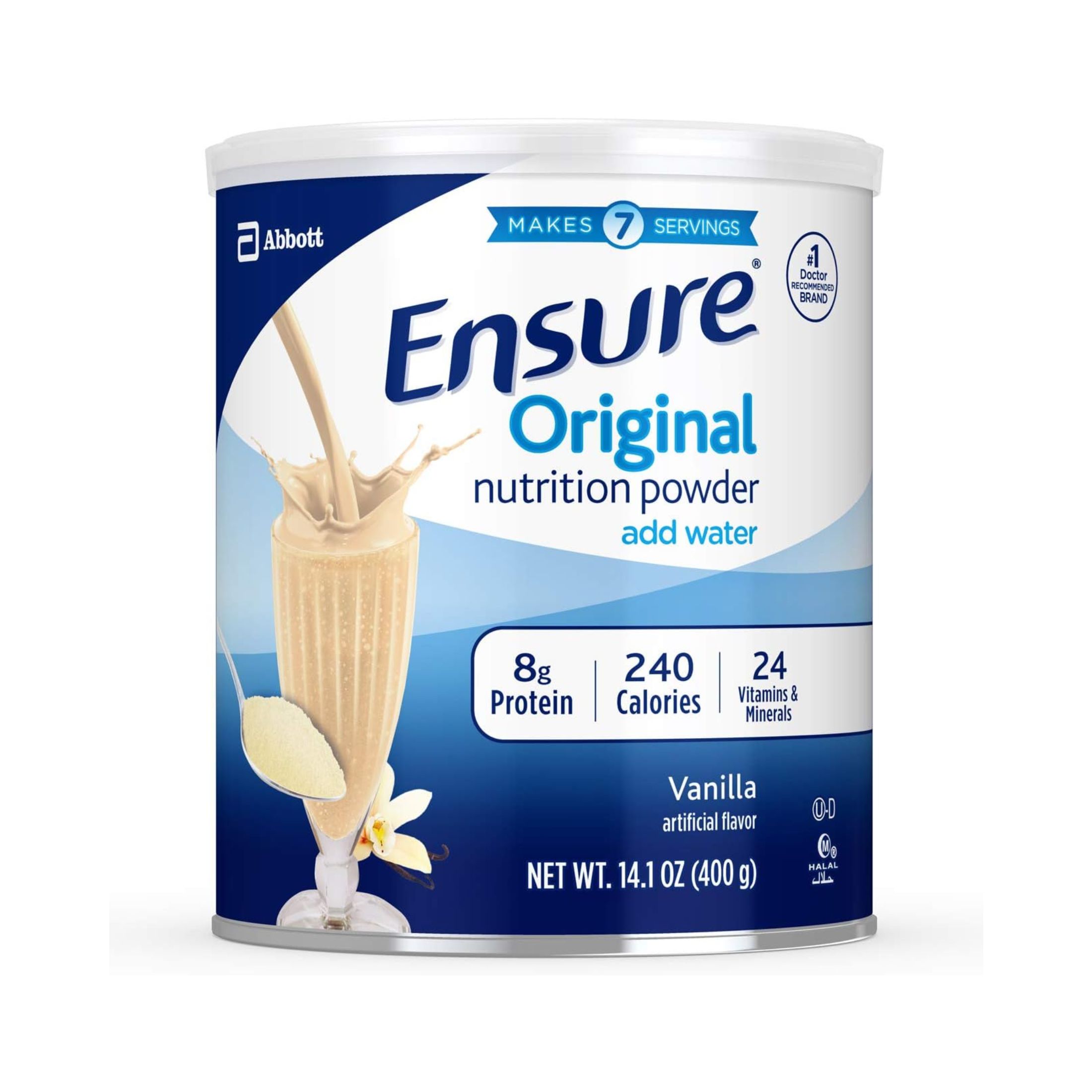 Ensure Original Nutrition Powder Vanilla Shake Mix 14 Oz Can