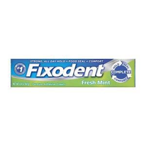 Fixodent Complete Fresh Mint Denture Adhesive Cream, 2.4 Oz