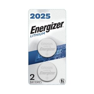 Energizer 3 Volt Lithium Coin Button Cell Electronic / Watch Batteries ECR2025BP, Color: Silver, Battery Quantity: 1, Power: 3 Volts