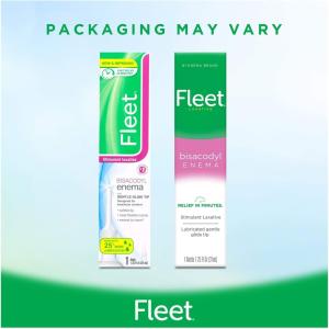 Fleet Laxative Bisacodyl Enema For Adult Constipation 1.25 Fl Oz