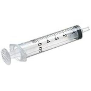 BD 5 Pack Of 1 TSP 5 ML 5CC Slip Tip Syringes W/o Needle