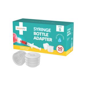 Apothecary Products Oral Syringe Adapter Plugs Compatible