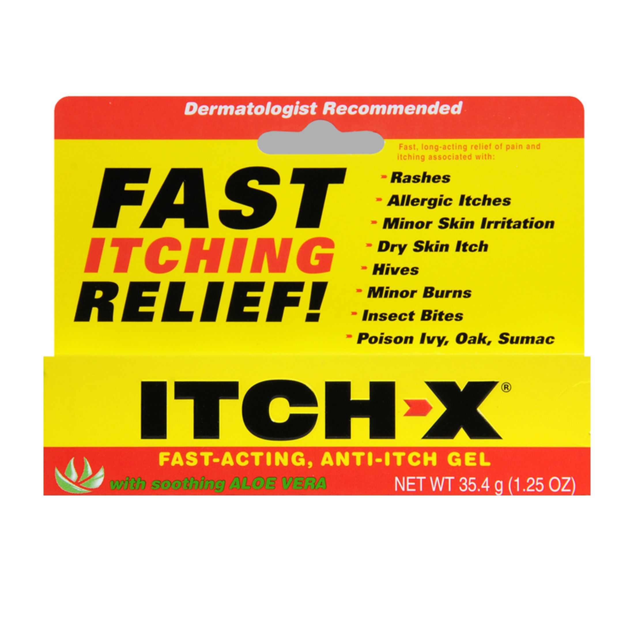 Itch X Anti Gel, With Soothing Aloe Vera 1.25 Oz