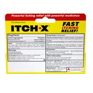 Itch X Anti Gel, With Soothing Aloe Vera 1.25 Oz