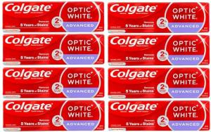 Colgate Optic White Toothpaste, Anticavity Fluoride, Sparkling White, Advanced