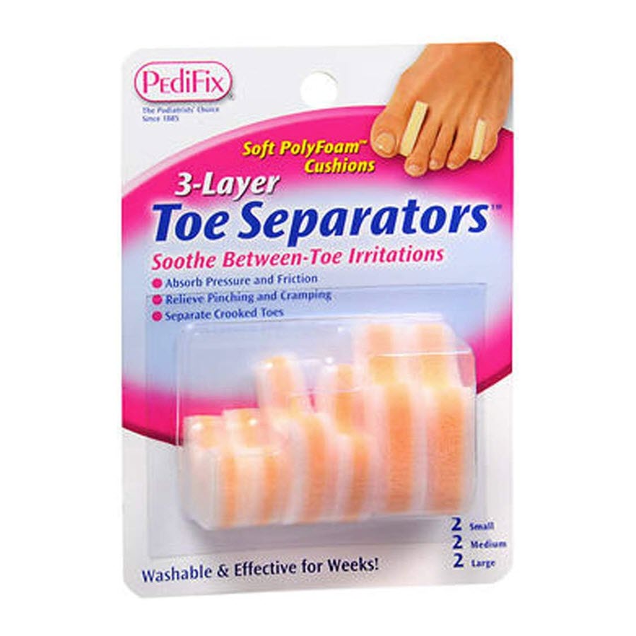 PediFix 3-Layer Toe Separators