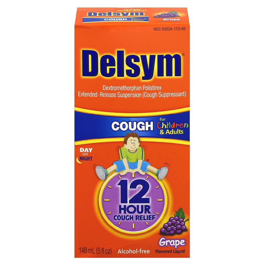 Delsym Child 12 Hour Cough Liquid Grape 5 Oz