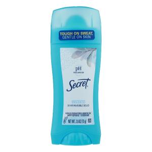Secret Antiperspirant/Deodorant, Unscented, 24 Hr, Invisible Solid 2.6 Oz