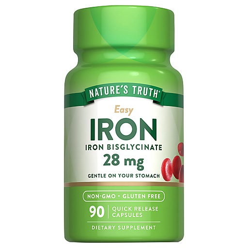Nature's Truth Easy Capsules 28 Mg Iron