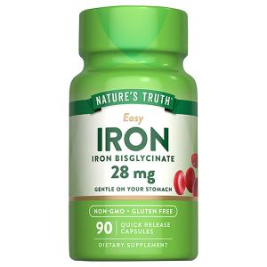 Nature's Truth Easy Capsules 28 Mg Iron