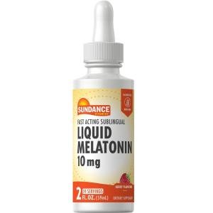 Sundance Liquid Melatonin 10 Mg Natural Berry Flavor, 2 Oz