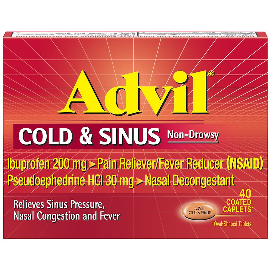 Advil Cold & Sinus, Non-Drowsy, Coated Caplets