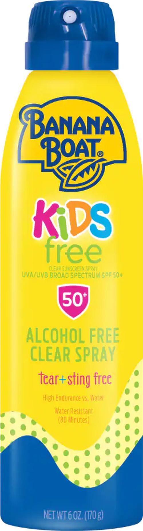 Banana Boat Kids Free Continuous Spray Sunscreen SPF 50+, 6 Oz