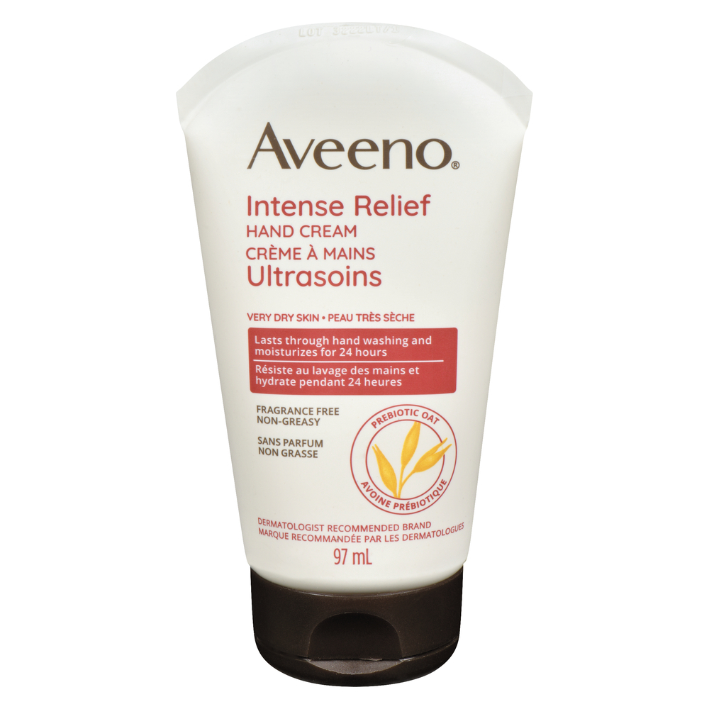 Aveeno Hand Cream, Skin Relief, Intense Moisture, Fragrance Free 3.5 Oz