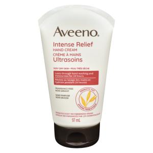 Aveeno Hand Cream, Skin Relief, Intense Moisture, Fragrance Free 3.5 Oz