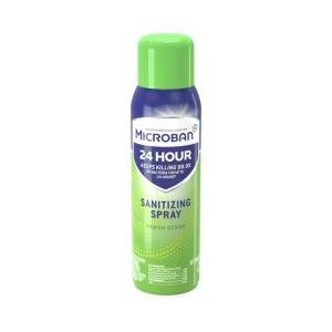 Microban 24 Hour Disinfectant Sanitizing Spray - Fresh Scent - 15 Fl Oz