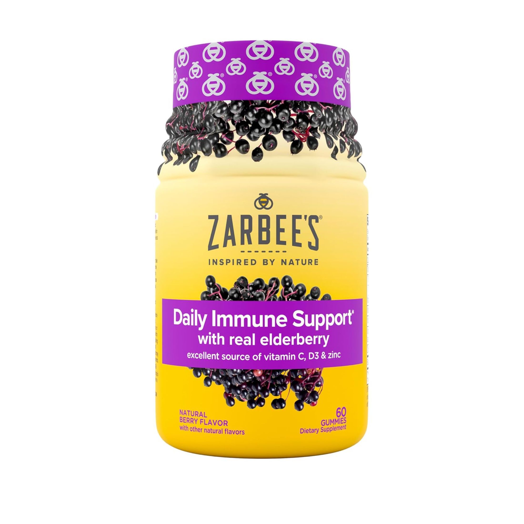 Zarbee's Daily Immune Support With Elderberry Adult Dietary Supplement