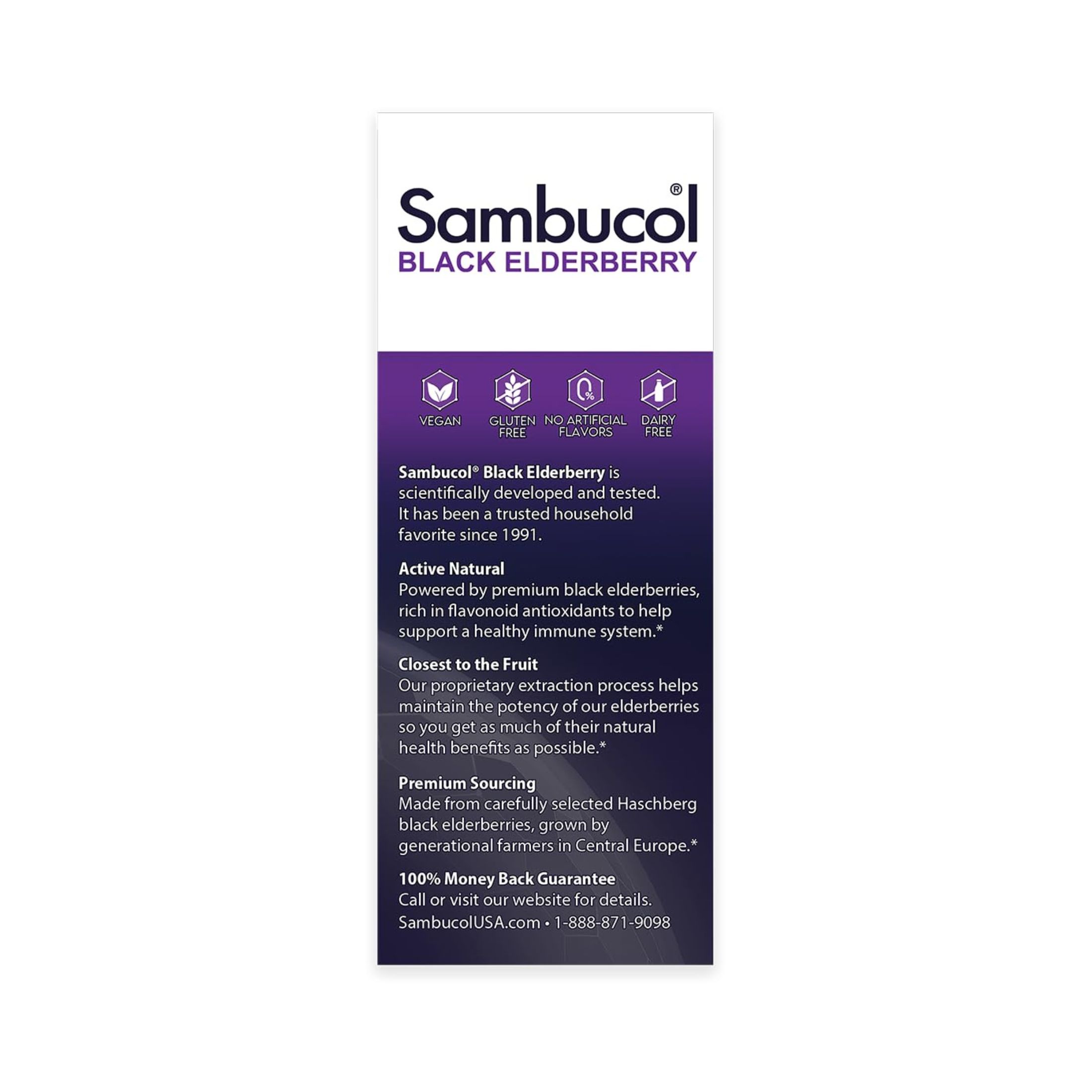Sambucol Black Elderberry, Berry Flavor, For Kids, Syrup 4 Fl Oz