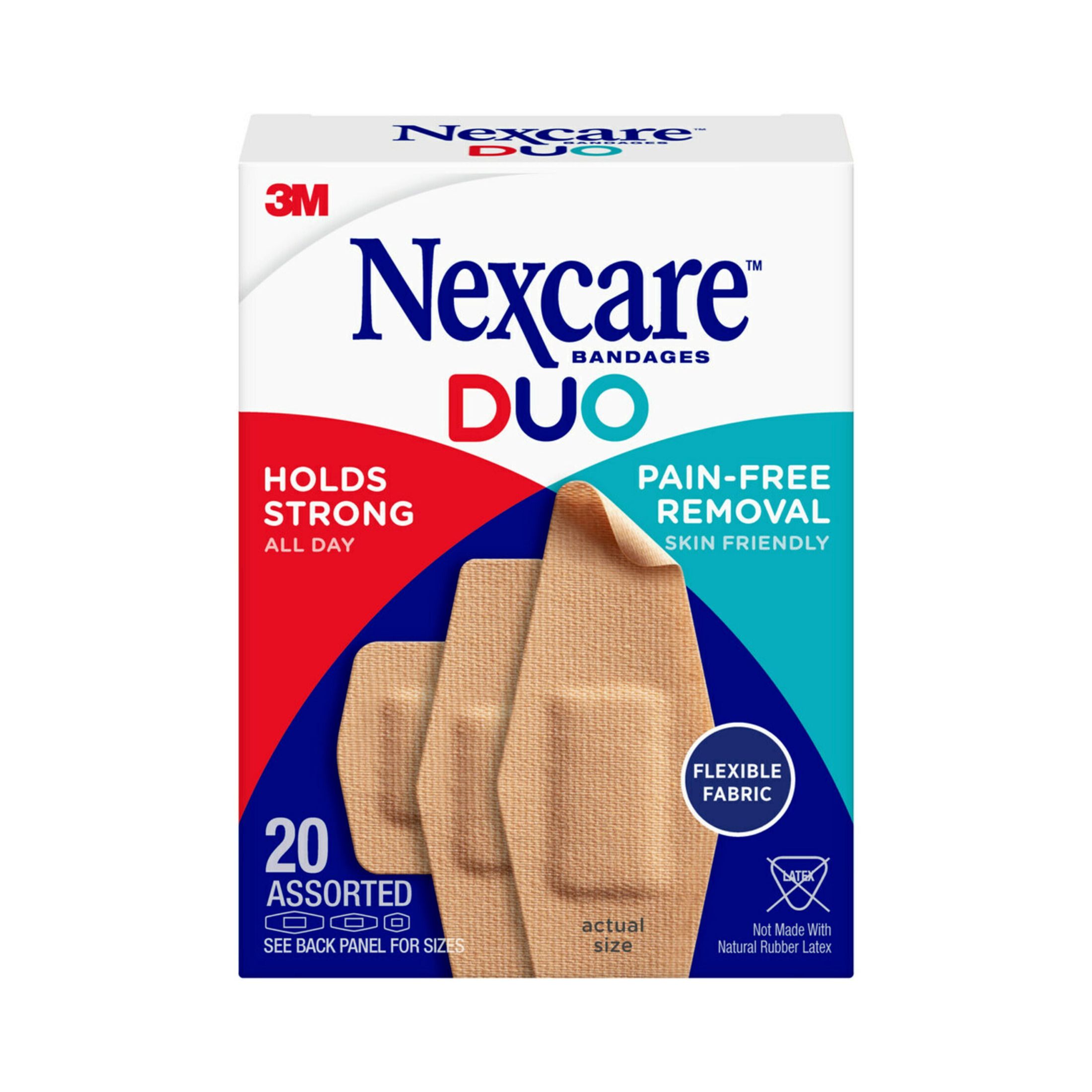 Nexcare Bandages, Duo, Assorted