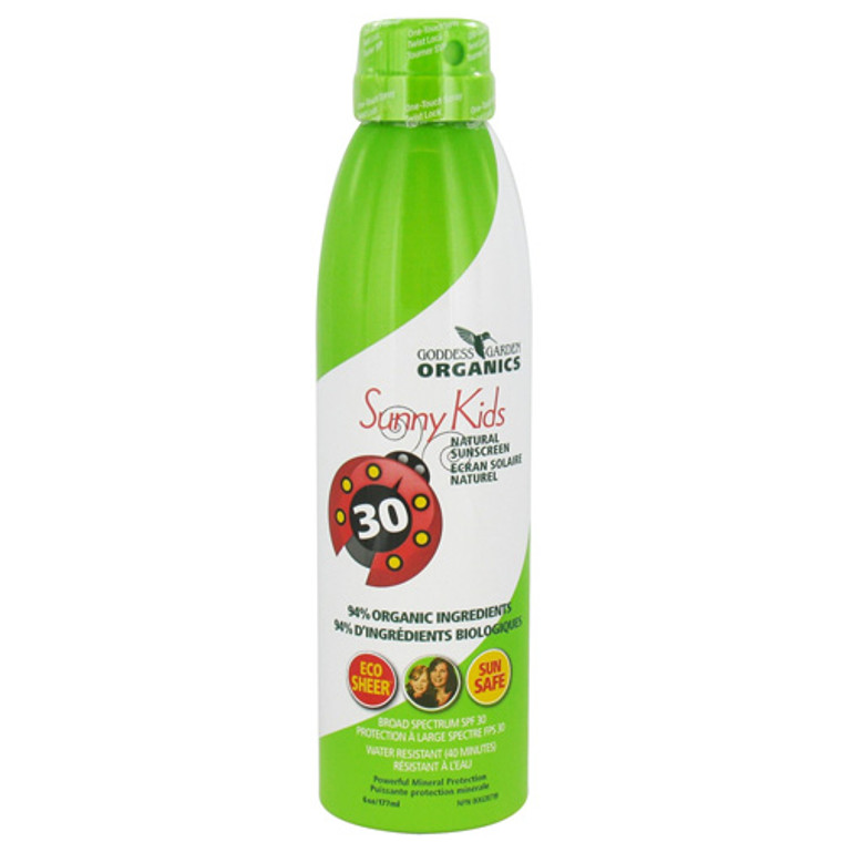 Goddess Garden Sunny Kids Natural Sunscreen SPF 30 Continuous Spray