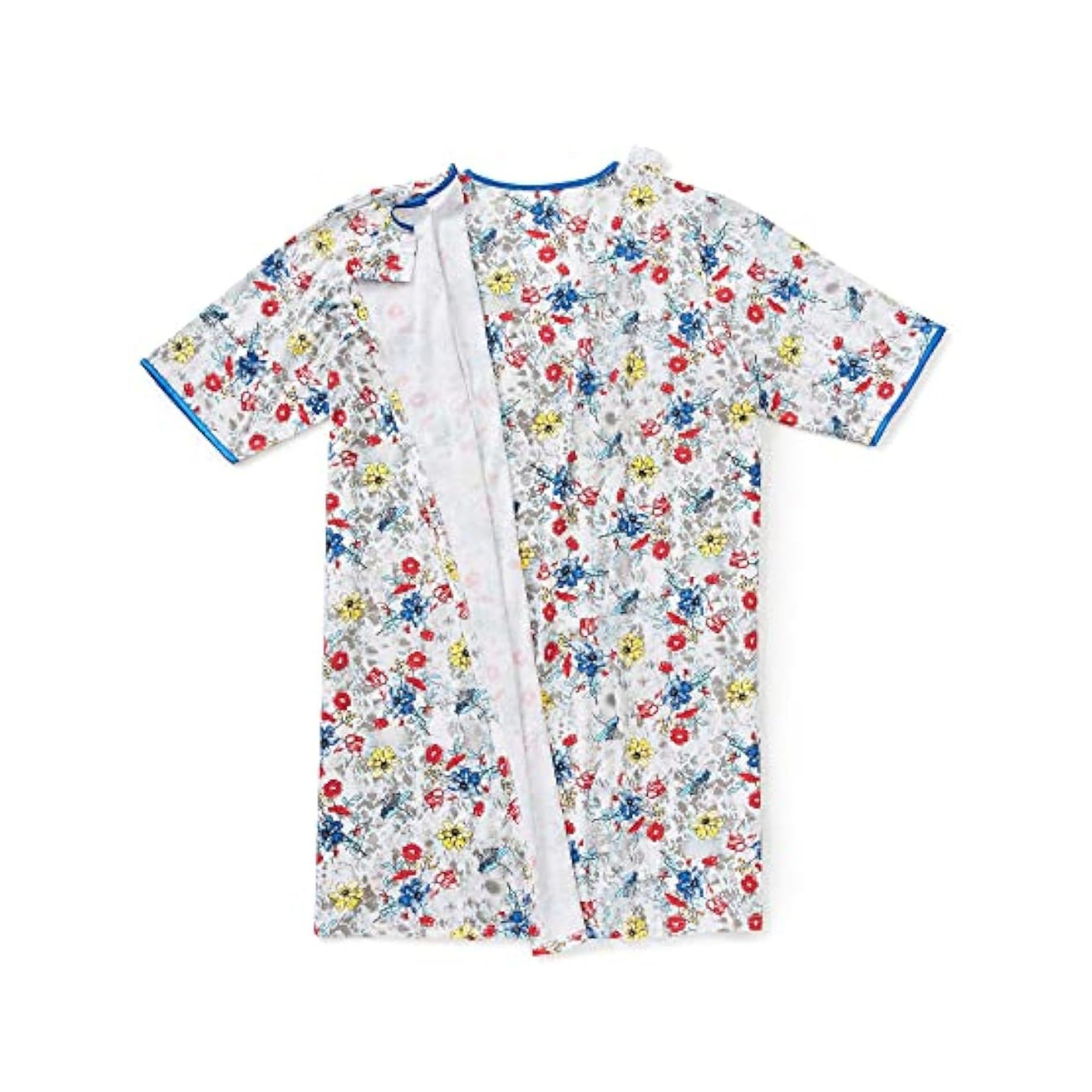 Silverts Soft Womens Hospital Gowns Floral Chain