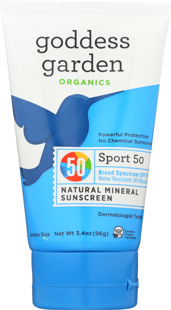 Goddess Garden Sunscreen Sport SPF 50, 3.4 Oz