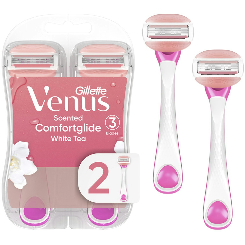 Gillette Venus Comfort Glide White Tea Scented Women's Disposable Razor