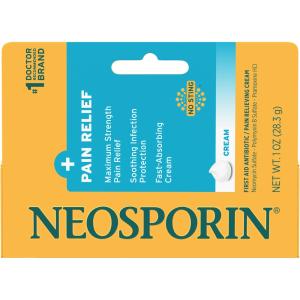 Neosporin Plus Pain Relief, Maximum Strength Antibiotic Cream -1.0oz