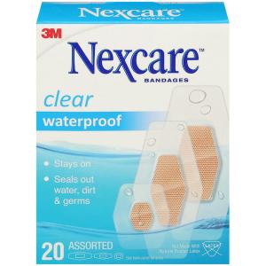 Nexcare Waterproof Bandages - Clear - Assorted Sizes
