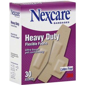 Nexcare Bandages, Heavy Duty, Flexible Fabric, Assorted