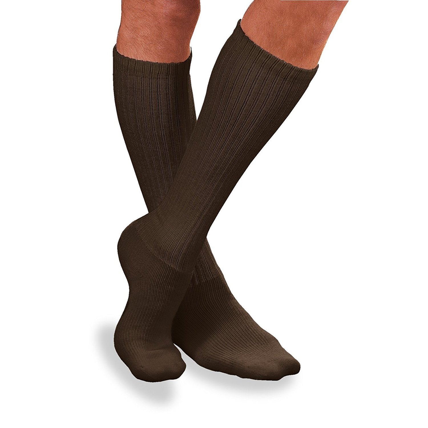 Jobst Sensifoot Knee High Brown Socks, Large Each