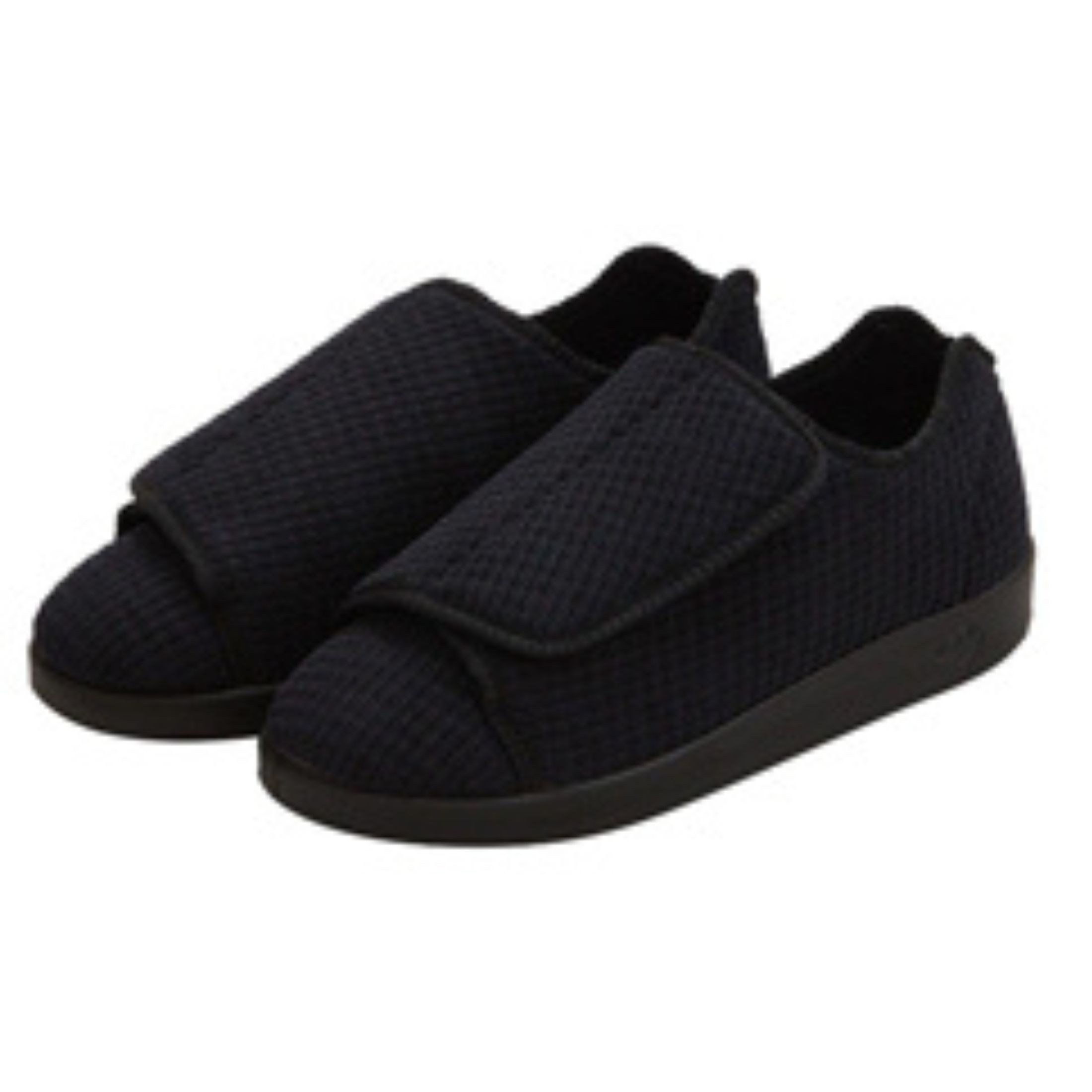 Silverts Slippers - Black, Size 9 / 2X-Wide