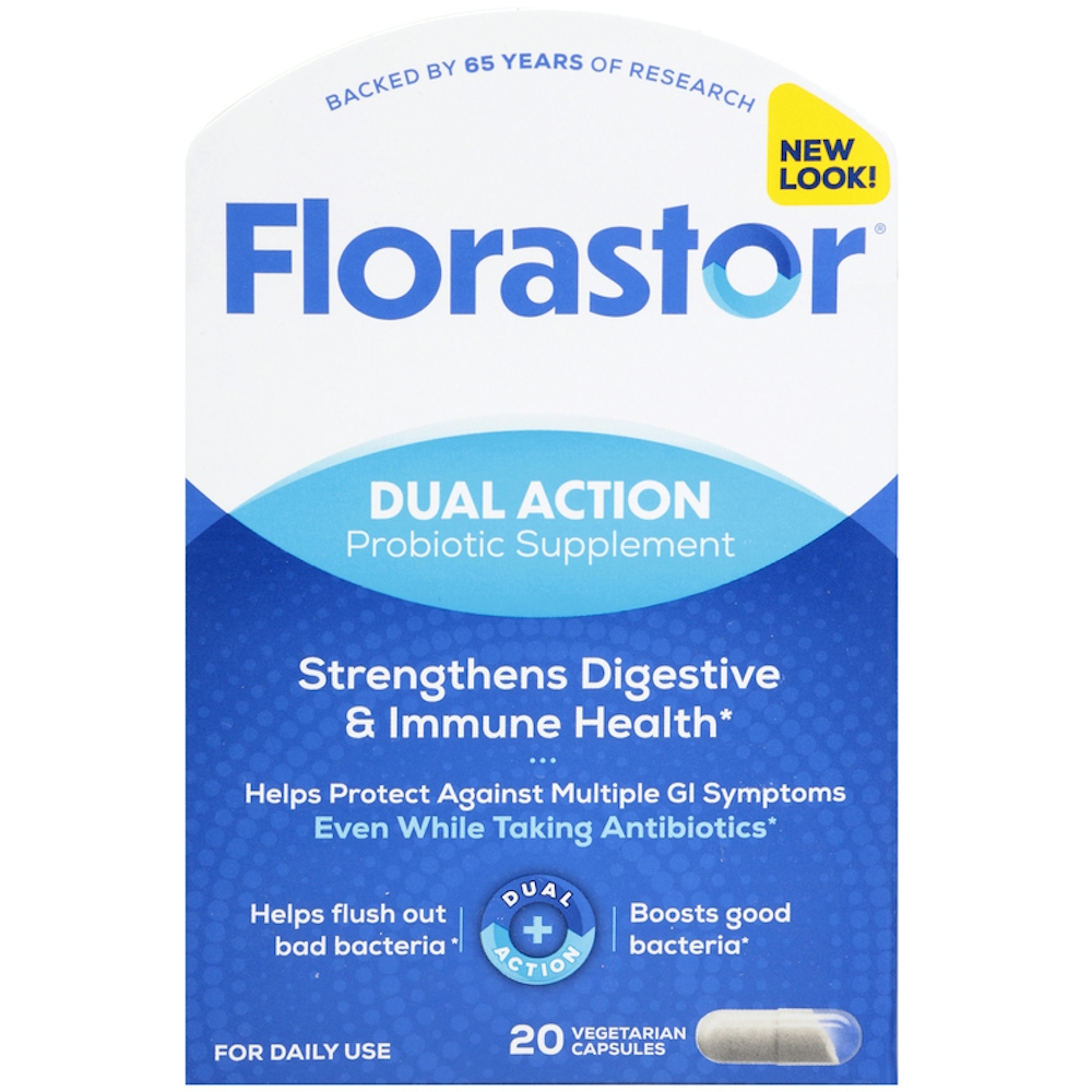 Florastor Daily Probiotic Supplement Vegetarian Capsules